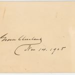 Grover Cleveland Autograph Signature
