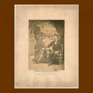 Lincoln & Tad Albumen Photograph
