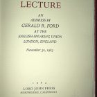 Ford Churchill Lecture