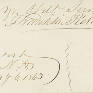 Franklin Pierce Signature