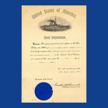 Franklin Roosevelt Signature on Partly Printed Document