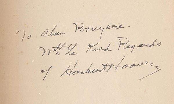 Herbert Hoover Principles of Mining Signed