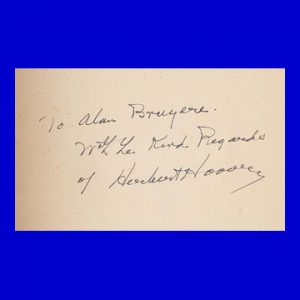 Herbert & Lou Hoover White House Cards, Signed