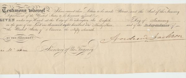 Andrew Jackson Signature