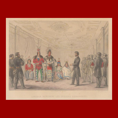 Lincoln Receives the Comanche Indians