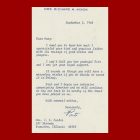 Pat Nixon Typed Letter