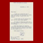 Pat Nixon Typed Letter