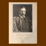 President Theodore Roosevelt Photograph Autograph Reprint RP Cabinet Card CDV 