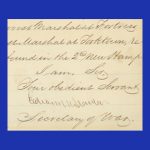 Edwin Stanton, Autograph Letter, Signed