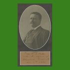 Theodore Roosevelt Signature on PHotograph