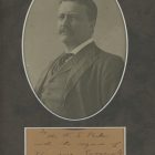 Theodore Roosevelt Signature on Photograph