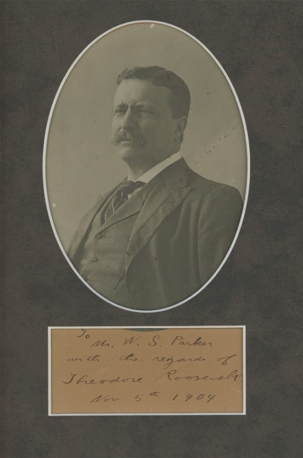 Theodore Roosevelt Signature on Photograph