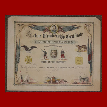 Zouaves Certificate