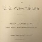 The Life and Times of C. G. Memminger