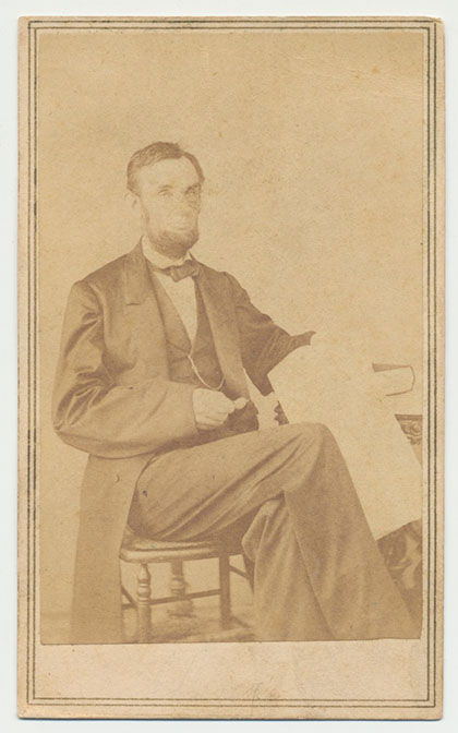 Lincoln CDV donated by Lincoln