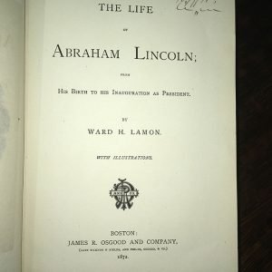 Lamon, Life of Lincoln