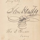 Sam Houston, Autograph