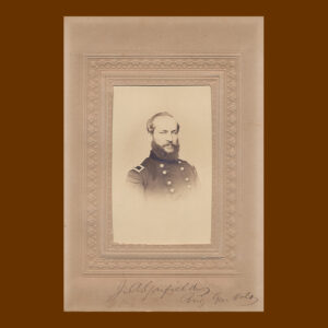James A. Garfield, Signed Carte de Visite