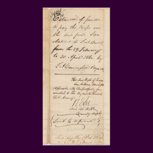 Robert E. Lee, Manuscript Document, Signed, Requisition