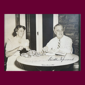 Franklin & Eleanor Roosevelt, Photograph, Signed by both