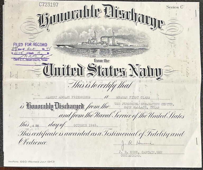 Shellback Vector Shellback Certificate, Crossing the Equator Group, Partly Printed ...