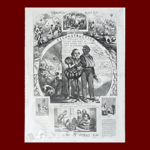 Thomas Nast, Andrew Johnson’s Reconstruction, and How it Works, Woodcut Engraving