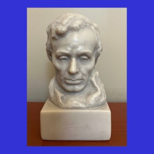 (Abraham Lincoln Bust) Joanna Gichner Kendall, bust of Abraham Lincoln, inspired by Gutzon Borglum