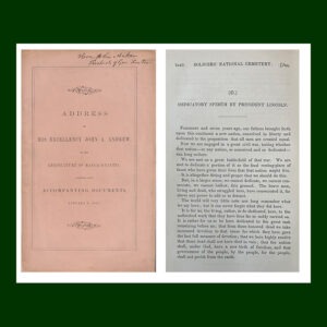 Gettysburg Address, An Especially Early Printing