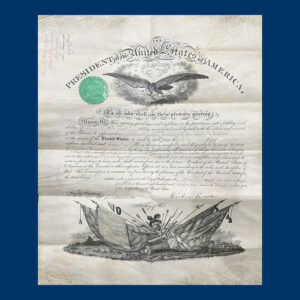 Abraham Lincoln, Vellum Document Signed, Military Commission