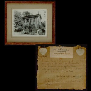 Artifact from Lincoln Home, Frame Made from Lincoln Bedroom Floor