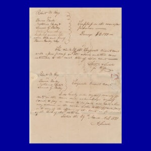 Abraham Lincoln, Autograph Legal Document, Signed Stuart & Lincoln