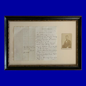 Abraham Lincoln, Autograph Endorsement, Signed Pardons, with Gardner Carte