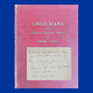Edwin H. Denby, Symposium Lincolniana, Ltd Ed.