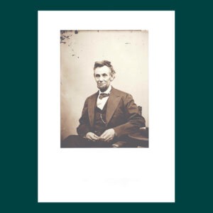 Abraham Lincoln, Modern Photograph, O-116, Albumen-toned