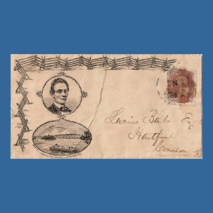 Abraham Lincoln Campaign Cover, Postally Used