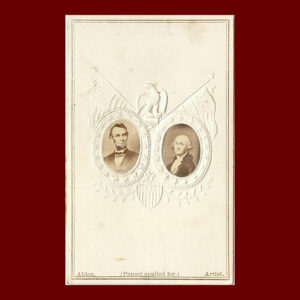 Abraham Lincoln & George Washington, Carte de Visite