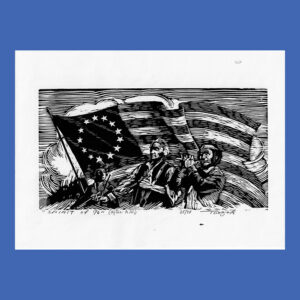 Charles Turzak, Spirit of '76 (After A.W.) Woodcut Print
