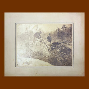 Peter S. Weaver, Photo of Posed Scene in the Slaughter Pen at Gettysburg