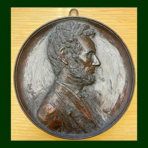Leo Nock, Abraham Lincoln Bronze Bas Relief Plaque