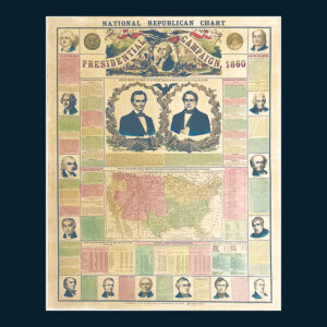 National Republican Chart, Includes a Grace Bedell Group of Ephemera