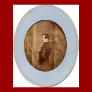 John Wilkes Booth, Satan Tempting John Wilkes Booth, Albumen Montage Photograph