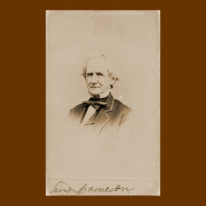 Simon Cameron, Carte de Visite, Signed