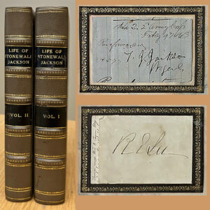John Esten Cooke, The Life of Stonewall Jackson from the Official Papers..., 1st ed., 2 vols