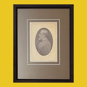 Robert E. Lee, Albumen Photograph, With Mary Custis Lee inscription