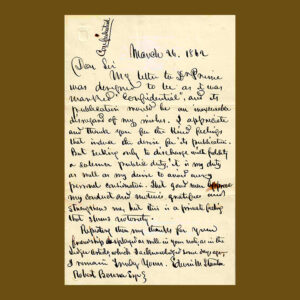 Edwin Stanton, Autograph Letter, Signed as Secretary of War