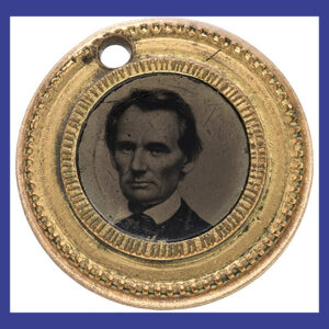 1860 Campaign Ferrotype, Lincoln and Hamlin
