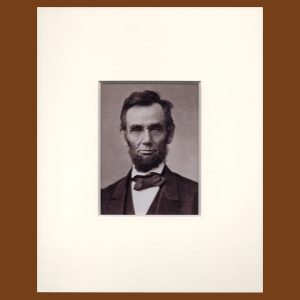 (Abraham Lincoln) Albumen Photograph, The Gettysburg Lincoln, from Original Negative, Ltd Ed.