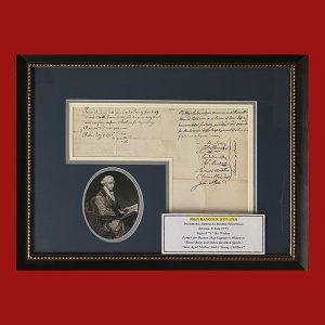 John Hancock, Manuscript Document, Signed