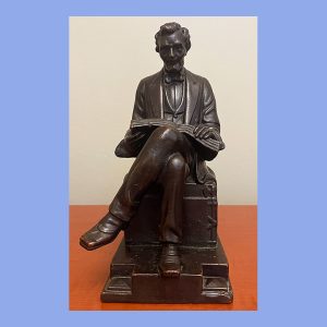 Seated Lincoln Statuette, Pompeian Bronze