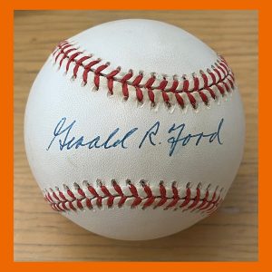 Gerald Ford, Baseball Signed
